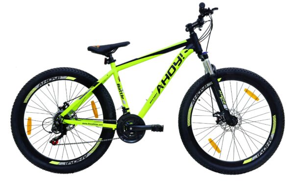 Buy Battle 2.2 MTB Cycle 27.5T | Yellow Bicycle with Shimano gear