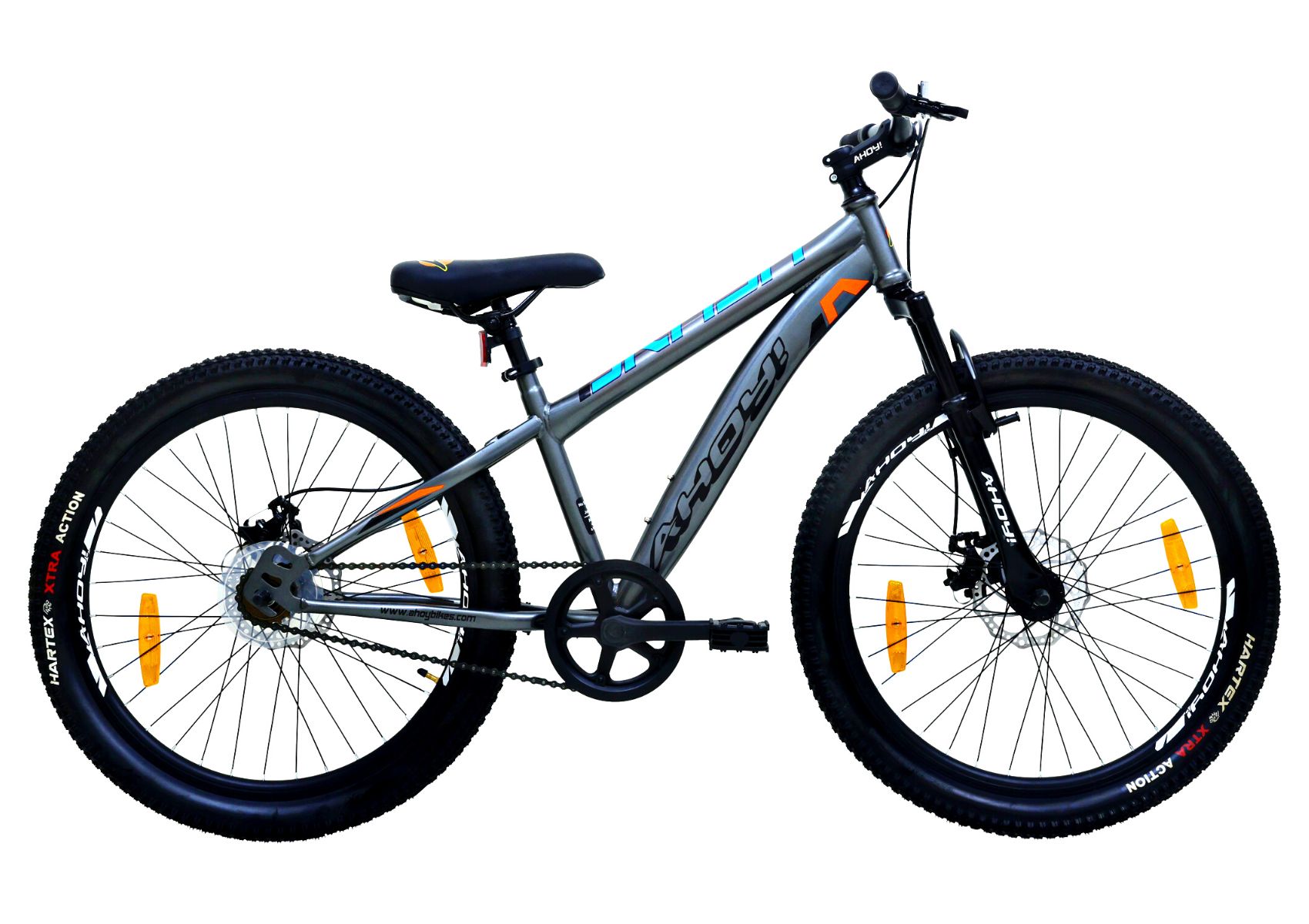 Brash Non Gear Cycle 24T | Buy Grey Non Gear Bike for Men