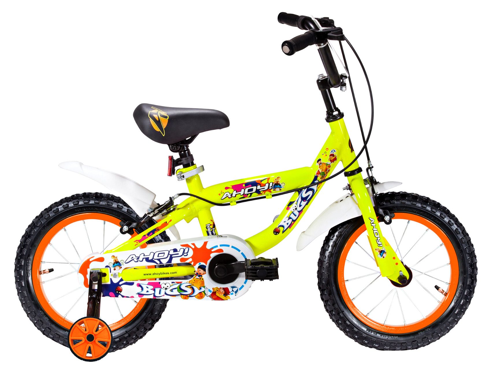 Bugsy kids bike single speed 14T | buy yellow cycle non gear for girls