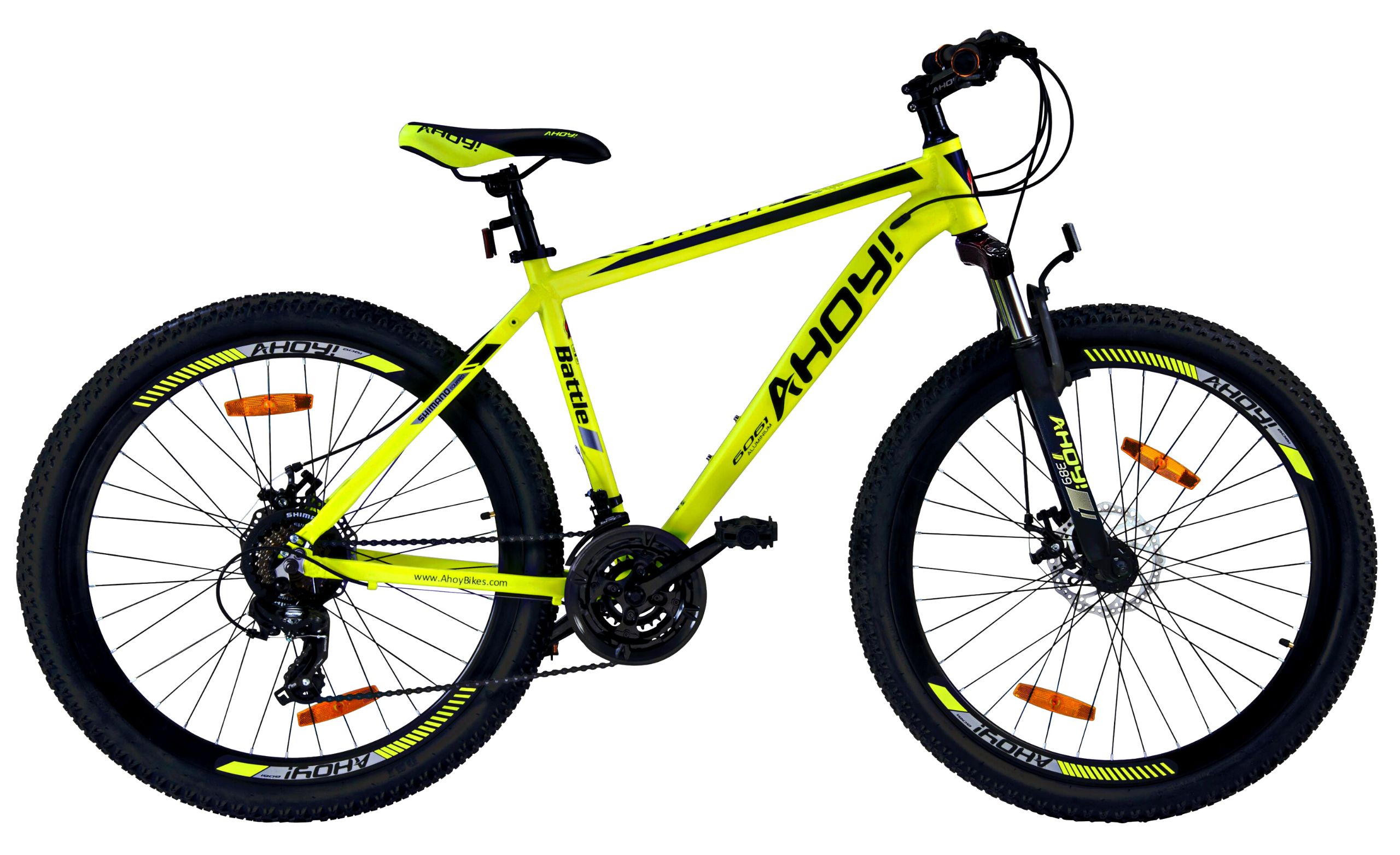 Buy Battle 2.1 Mountain Cycle 27.5T Cycle with Shimano gear Yellow