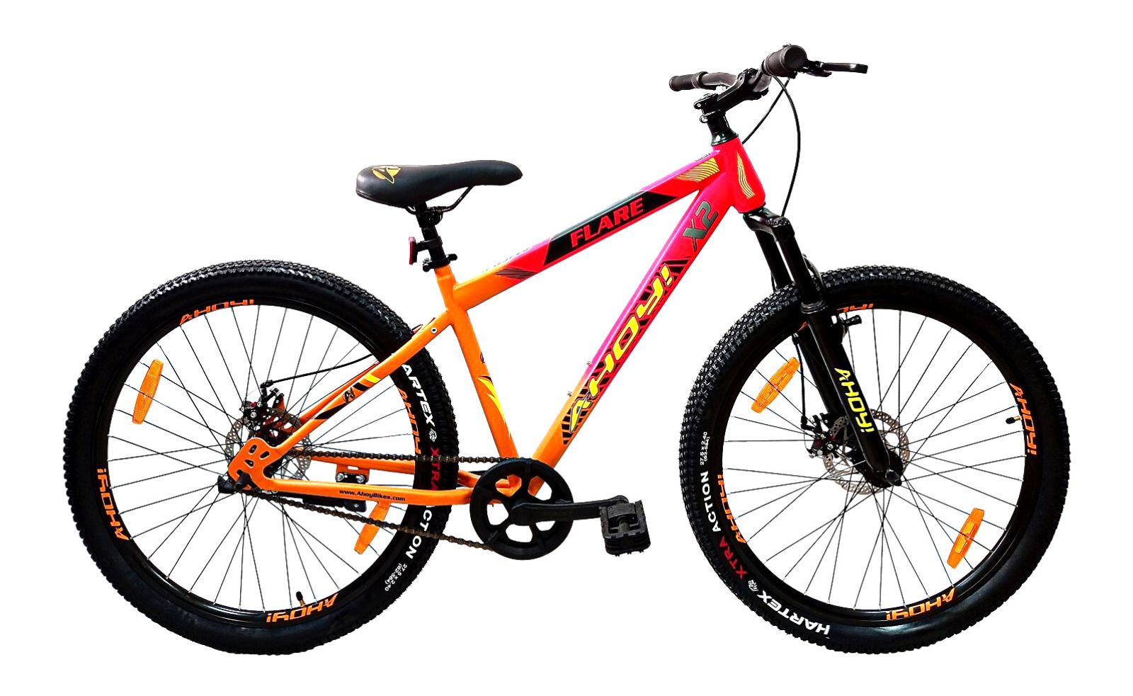 Flare Single Speed Cycle 27.5T | Buy Red Non Gear Bike for Men