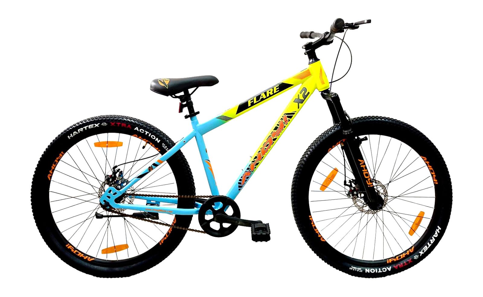 Flare Single Speed Cycle 27.5T | Buy Yellow Non Gear Bike for Men