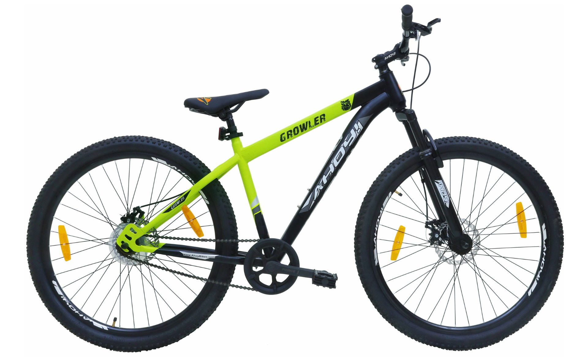 Growler Non Gear Bike 27.5T | Buy Yellow Non Gear Cycle for Men