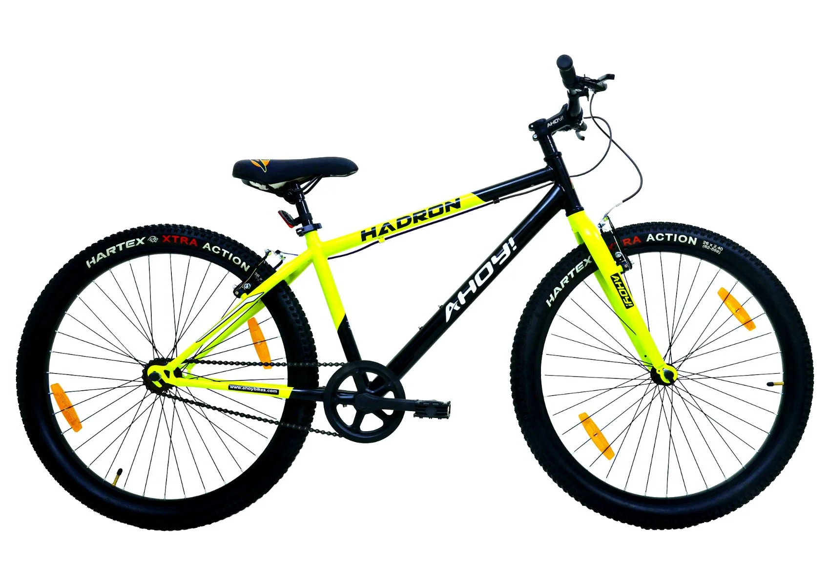 Hadron single gear cycle 24T | buy yellow bike without gear for men