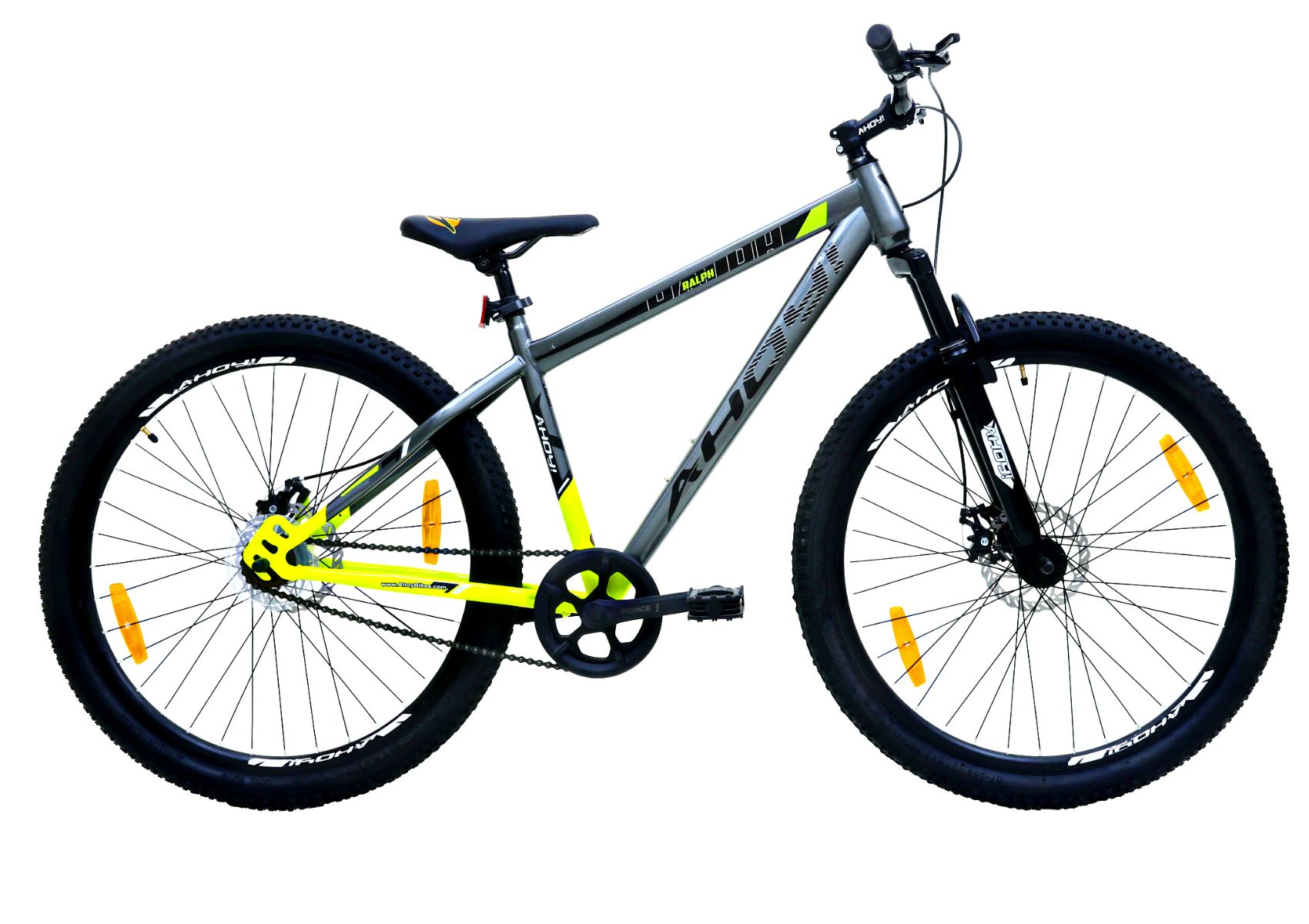 Ralph Non Gear Bike 27.5T | Buy Yellow Non Gear Cycle for Men