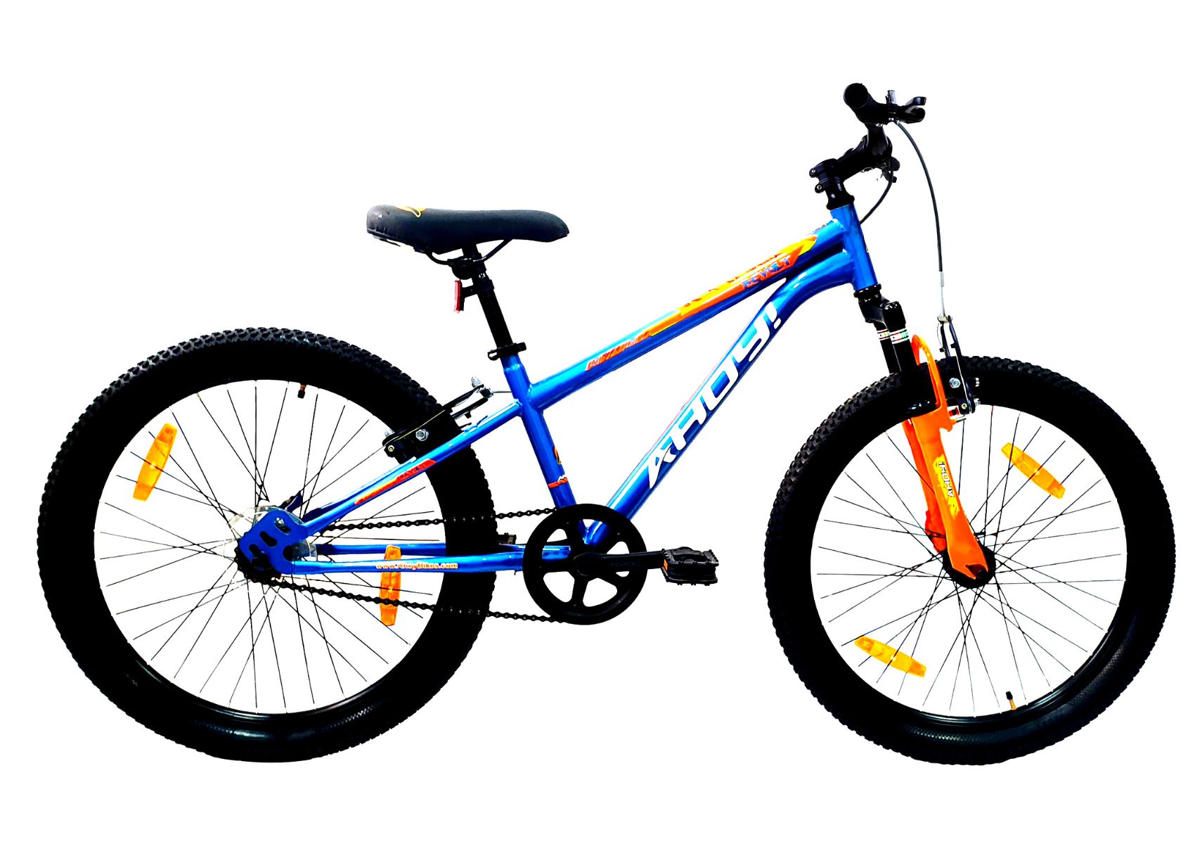 Revolt Single Speed Cycle 24T | Buy Blue Non Gear Bike for Men